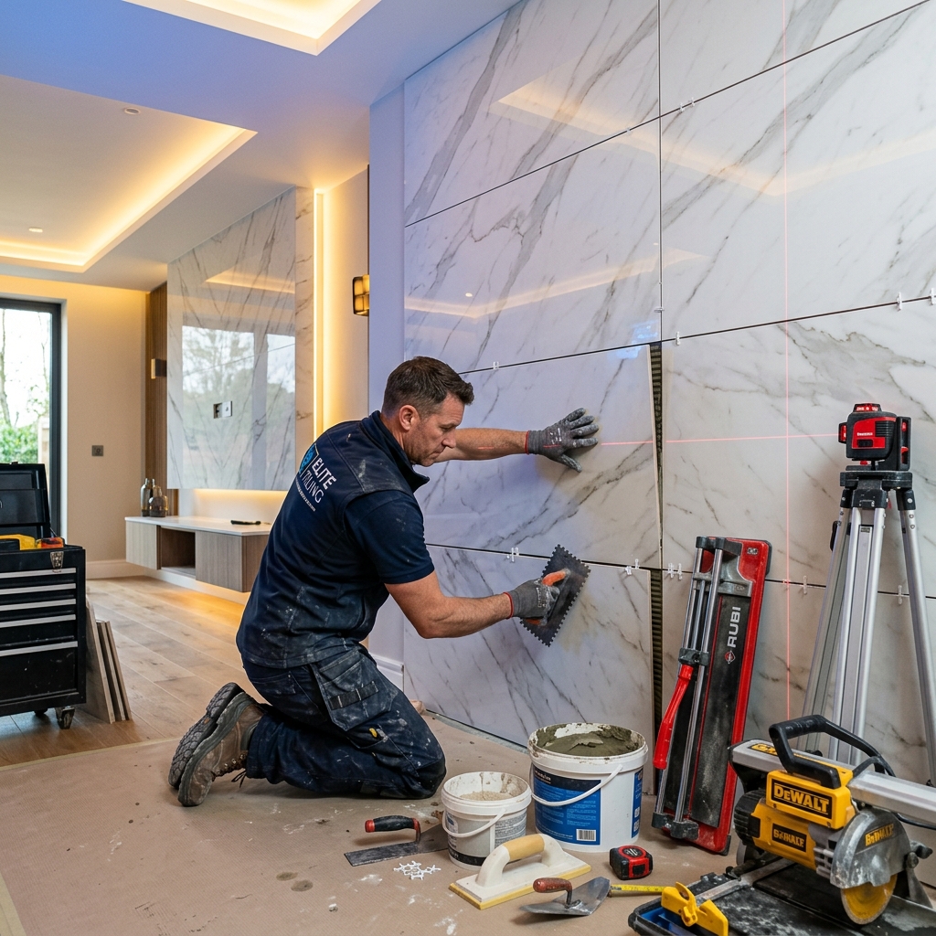 Tile Fixing Installation